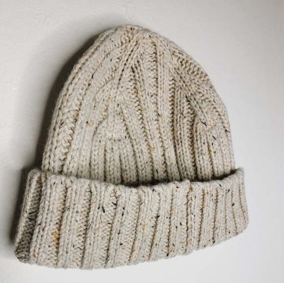 J.crew Mercantile beige knit Beanie hat One size